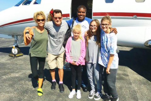 Charlie Sheen s rodinou