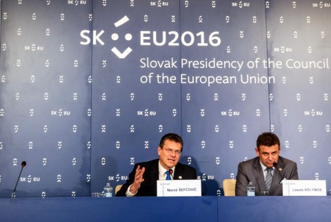 Maroš Šefčovič, László Sólymos, slovenské predsedníctvo