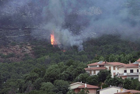Požiar na Sardínii