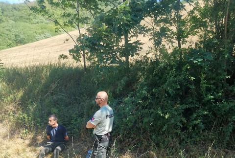 Dodávka s  migrantmi