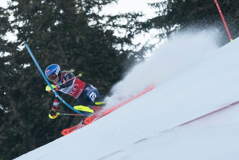 Jasná slalom lyžovanie Mikaela Shiffrinová (2)