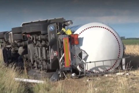 prevrátená cisterna