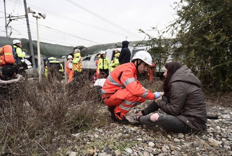 Miláno, vlak, nehoda