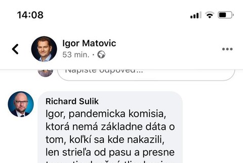 Prestrelka medzi Richardom Sulíkom a Igorom Matovičom