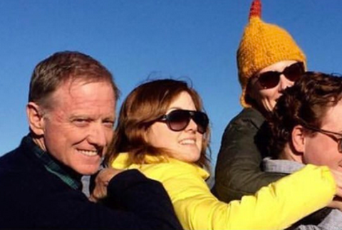 James Redford s rodinou