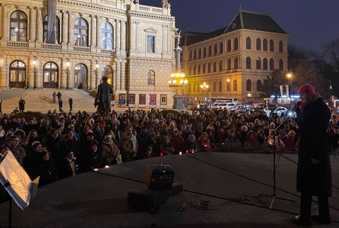 Spomienka na Jána a Martinu v Prahe