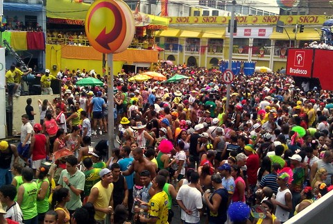 Karneval Brazília Recife ľudia tanec samba