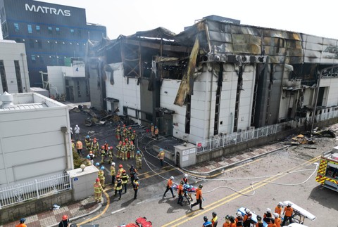 Požiar v Južnej Kórei