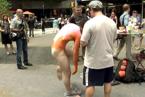 bodypainting New York Time Square 2