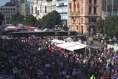 protesty praha 1