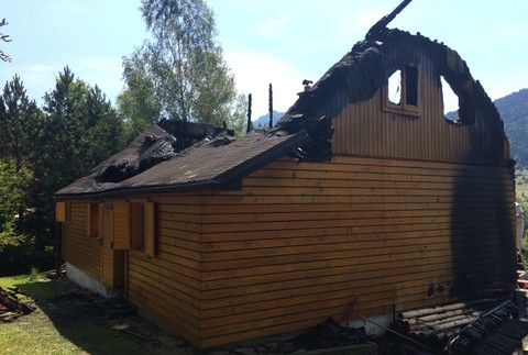 Terchová, hasiči, požiar