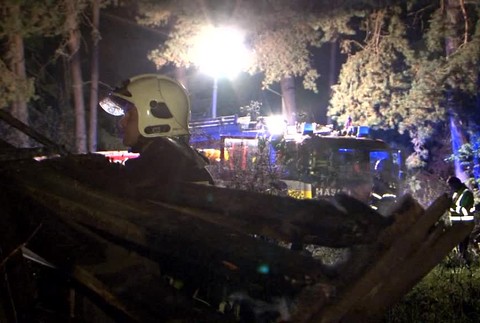 Požiar drevenej chaty632