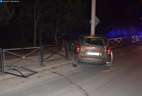 Popradčan skončil v stĺpe verejného osvetlenia