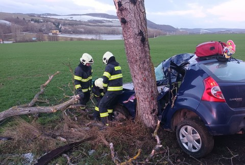 Tragická dopravná nehoda za obcou Vrbové - 31.1.2023
