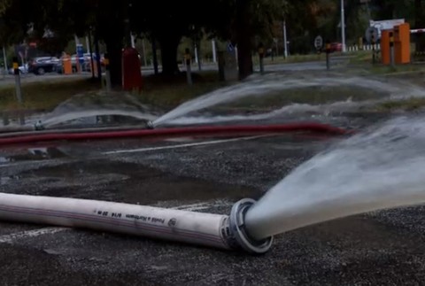 Zaplavená Bratislava po búrke 