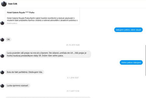 Komunikácia medzi Cvikom a Nicholsonovou 