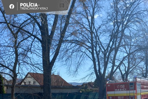 Požiar domu v Dubnici nad Váhom