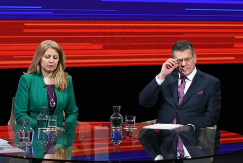 Zuzana Čaputová  a Maroš Šefčovič 