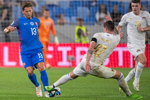 Zo zápasu Slovensko - Lichtenštajnsko 3:0 na Tehelnom poli
