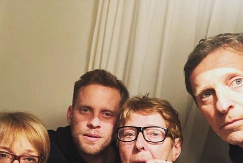 Jakub Prachař s rodinou