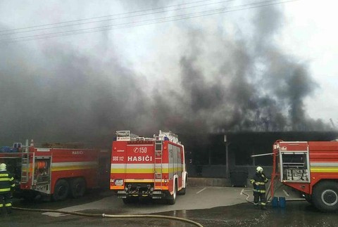 Ničivý požiar vo Vranove nad Topľou.