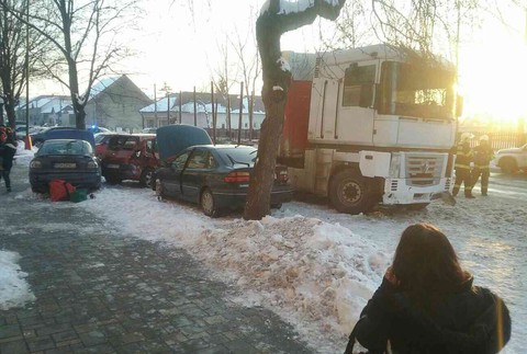 Nehoda kamiónu v Tornali 1