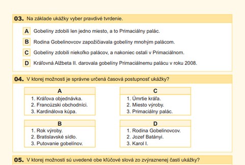 Testovanie žiakov 5. ročníka - Slovenský jazyk a literatúra