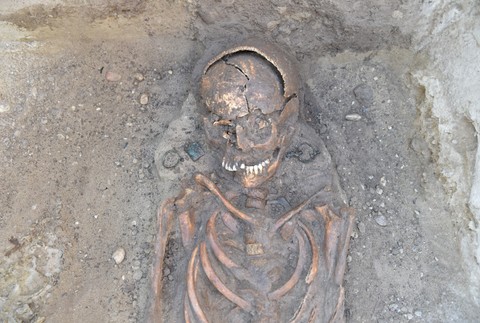 Ženský hrob z 8. storočia