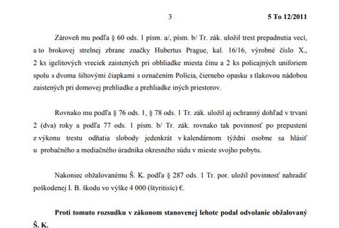 Uznesenie v prípade vraždy exprimátora Basternáka 