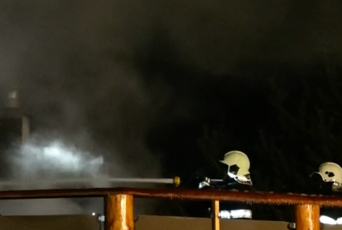 Požiar chaty v Hornom Slavkove