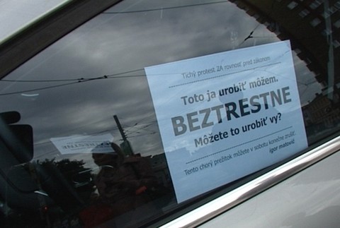 vyhlasenie matovica na papieri-v aute, imunita poslancov