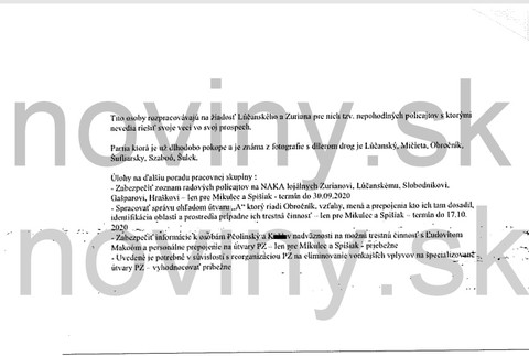 Dokument NAKA o prepojeniach