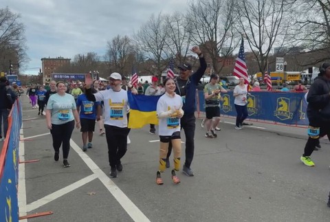 Yana Stepanenko maratón v Bostone (3)
