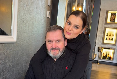 Ornella Koktová s rodinou