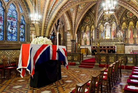 Thatcher pohreb rakva