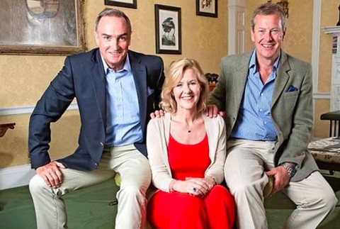 Lord Ivar Mountbatten s priateľom a bývalou manželkou