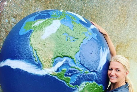 Aneta Parišková na oslavách 50. výročia pristátia na Mesiaci v USA 