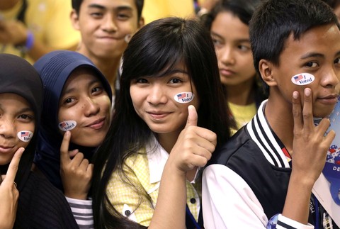 Prezidentské voľby USA študenti I Voted Volil som