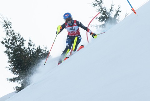 Jasná slalom lyžovanie Mikaela Shiffrinová (3)