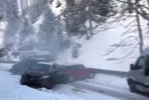 nehoda, Chopok, lyžovačka