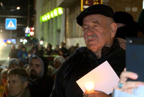 Postavme sa Za slušné Slovensko: Ľudia v uliciach Žiliny