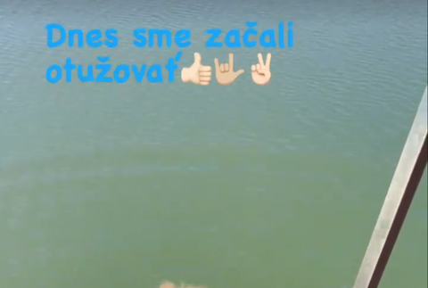 Monika Beňová po prvýkrát otužuje