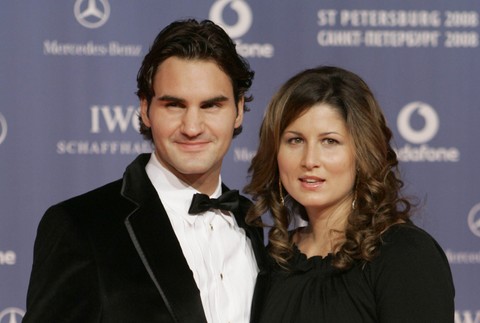 Roger Federer a Mirka 3