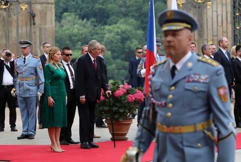 Takto privítali Zuzanu Čaputovú u Miloša Zemana