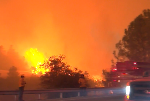 Lesný požiar v Kalifornii