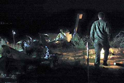 spadnutý vrtuľník Mi-17