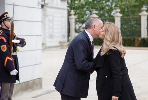 Zuzana Čaputová u Andreja Kisku 