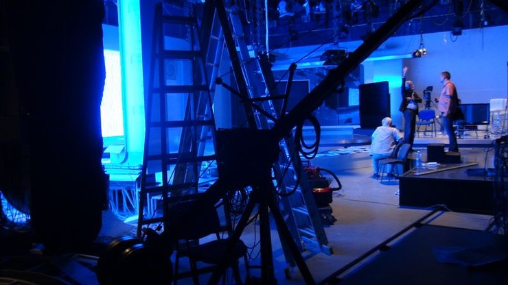 Búranie starého štúdia Novín TV JOJ 9