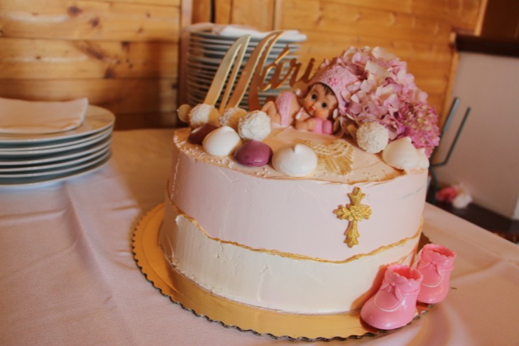 Kandráčovci na krste dcérky Marušky