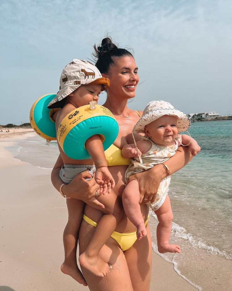 Soňa Skoncová na dovolenke s rodinou